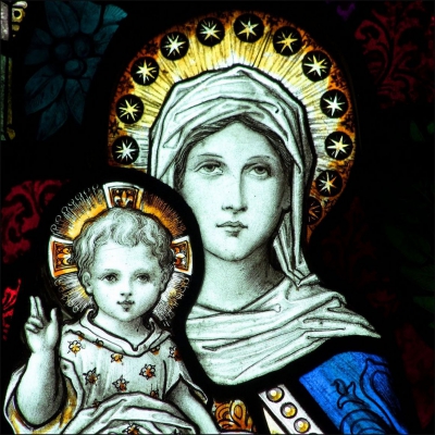 教堂玻璃w-j-8005