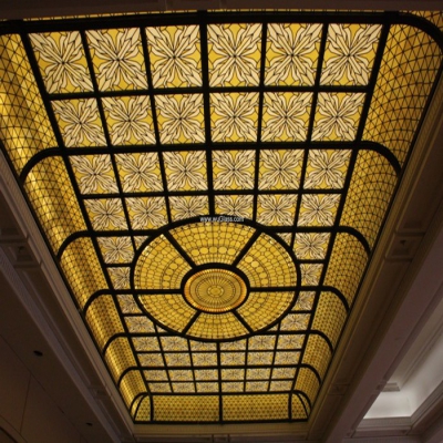 彩繪穹頂玻璃W-D-6019